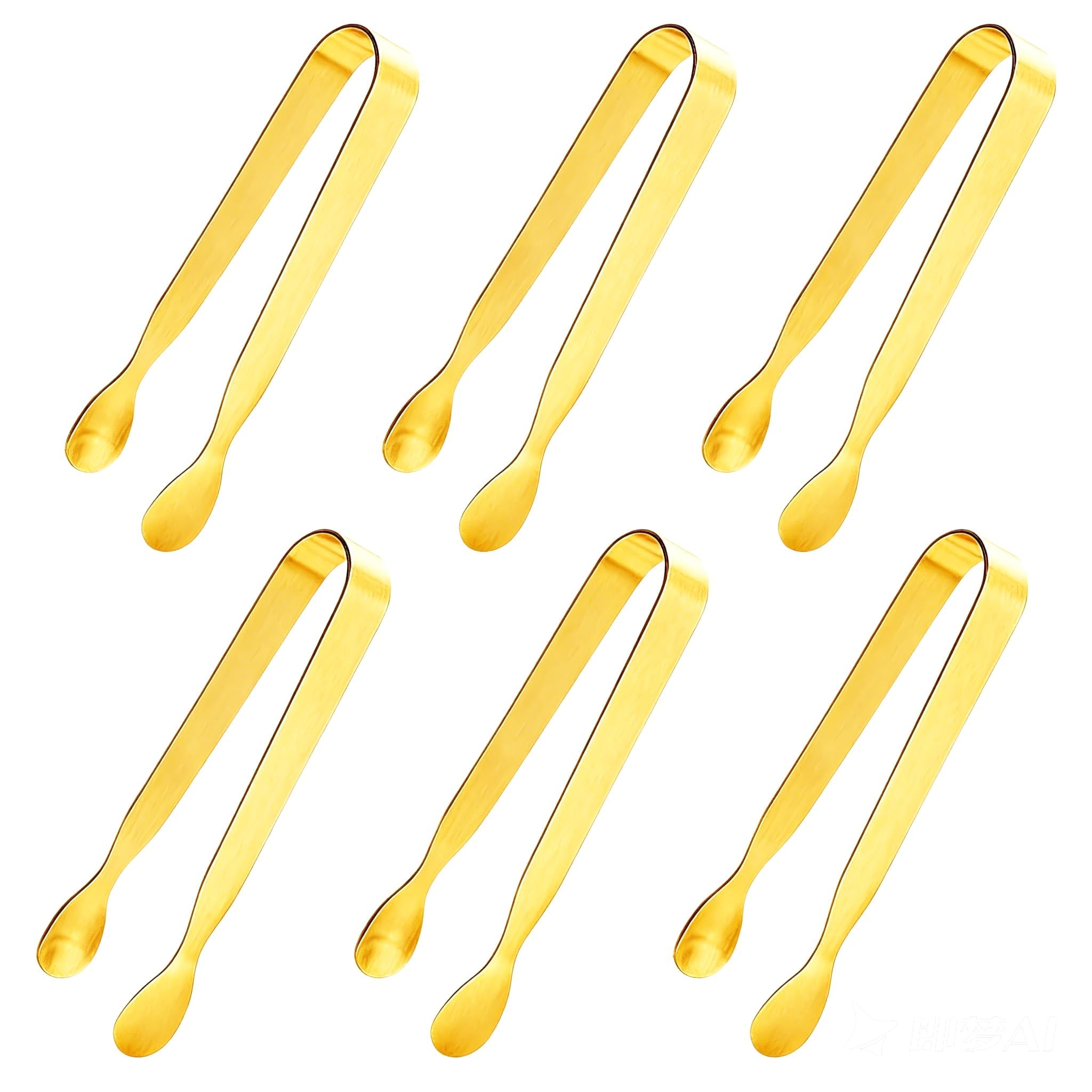 Golden Ice Tongs - Mini Stainless Steel Serving Tongs -7