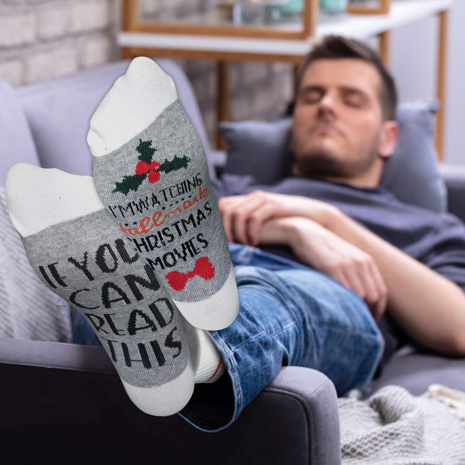 Funny Saying Socks If You Can Read This Novelty Socks Funny Socks Christmas Cotton