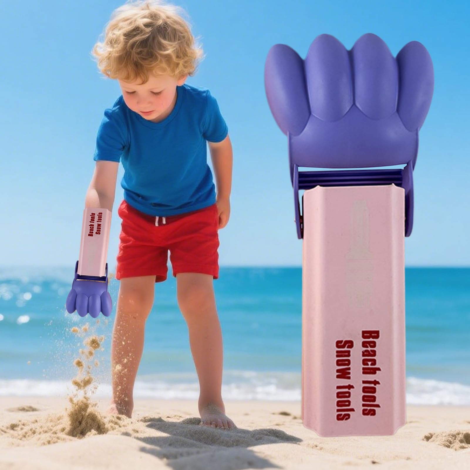 Genérico Excavadora Manual - Excavadora Mano para Niños | Brazo Excavador | Entrenamiento Fuerza Agarre Exterior, Herramienta Educativa Agarre para Actividades Exteriores