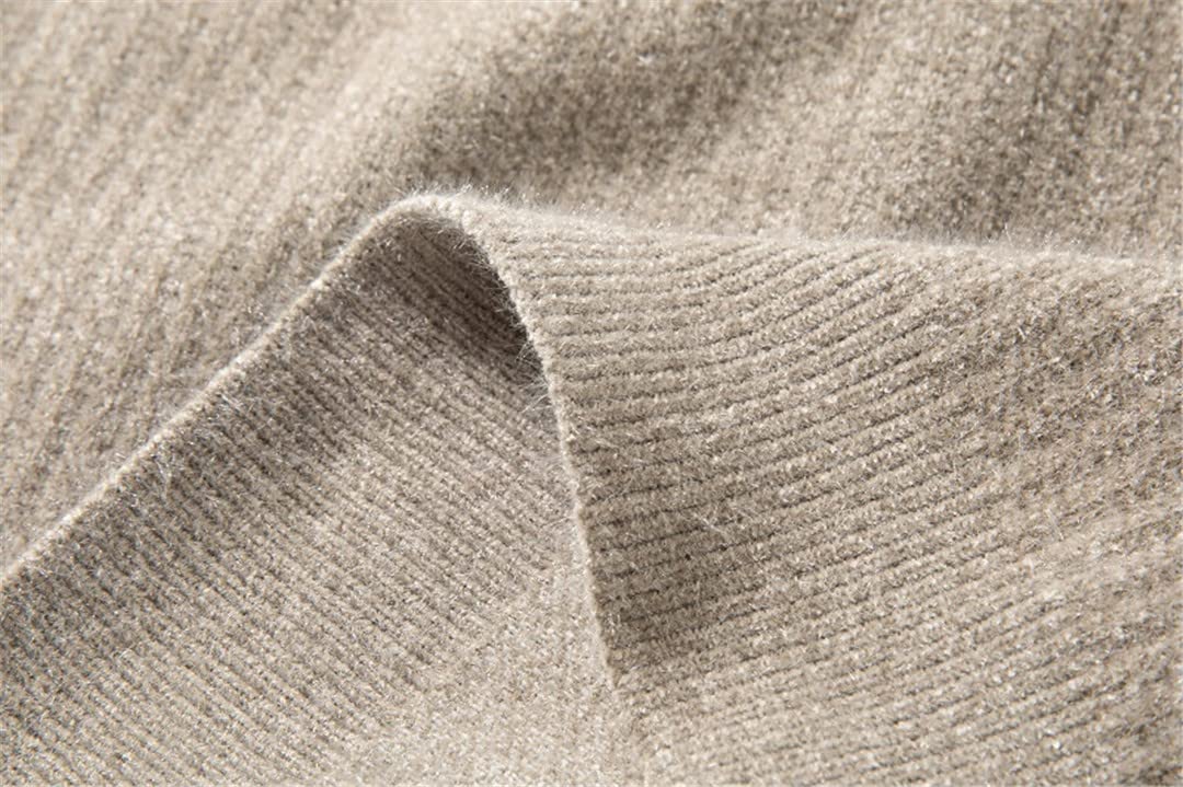 Hamthuit Suéter de cuello alto de los hombres suéter de los hombres suéter de punto casual negro suéter otoño invierno hombres suéter, En8, M