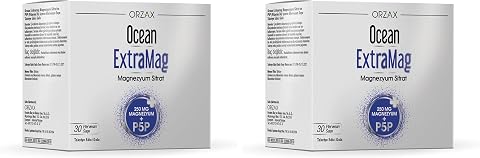 Orzax Ocean Extramag 250 Magnezyum Sitrat + P5P 30 Saşe (2 paketi)