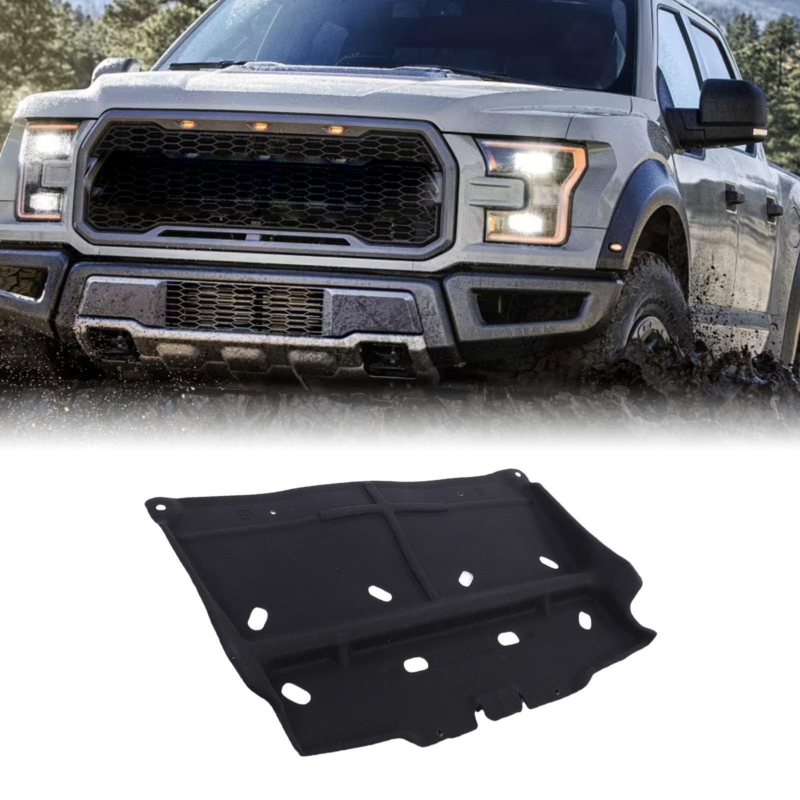 Robusto Paraspruzzi per Motore ML3Z 7222 D Montaggio Preciso Sotto la Copertura dello Scudo Dell'auto per Proprietari di Veicoli Fai-da-te