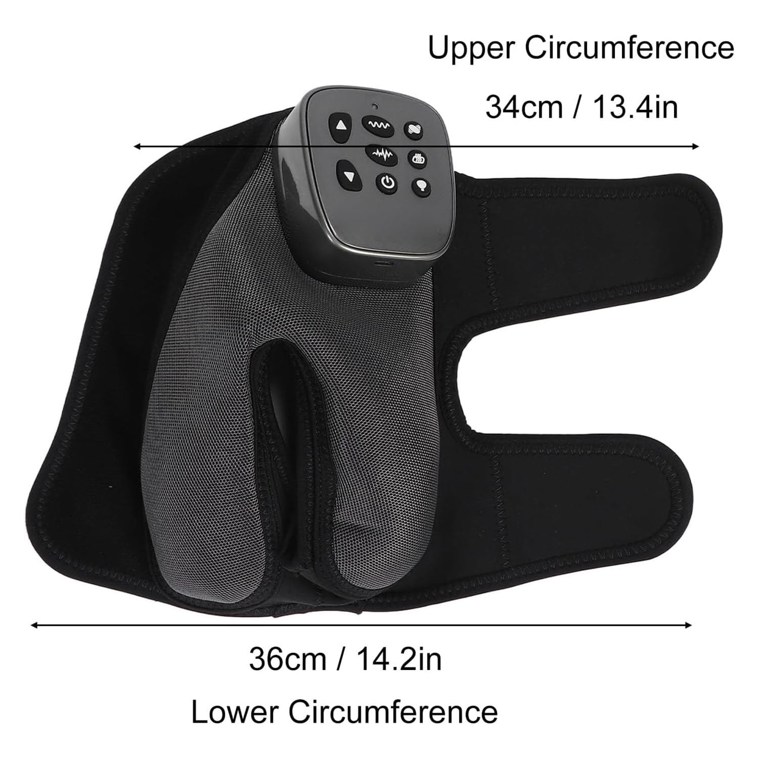 KYOFIS Masajeador eléctrico de Tobillo y pie, masajeador de Tobillo y pie con Almohadilla térmica, masajeador de pies inalámbrico multifunción for tendinitis, Alivio del Dolor de Artritis