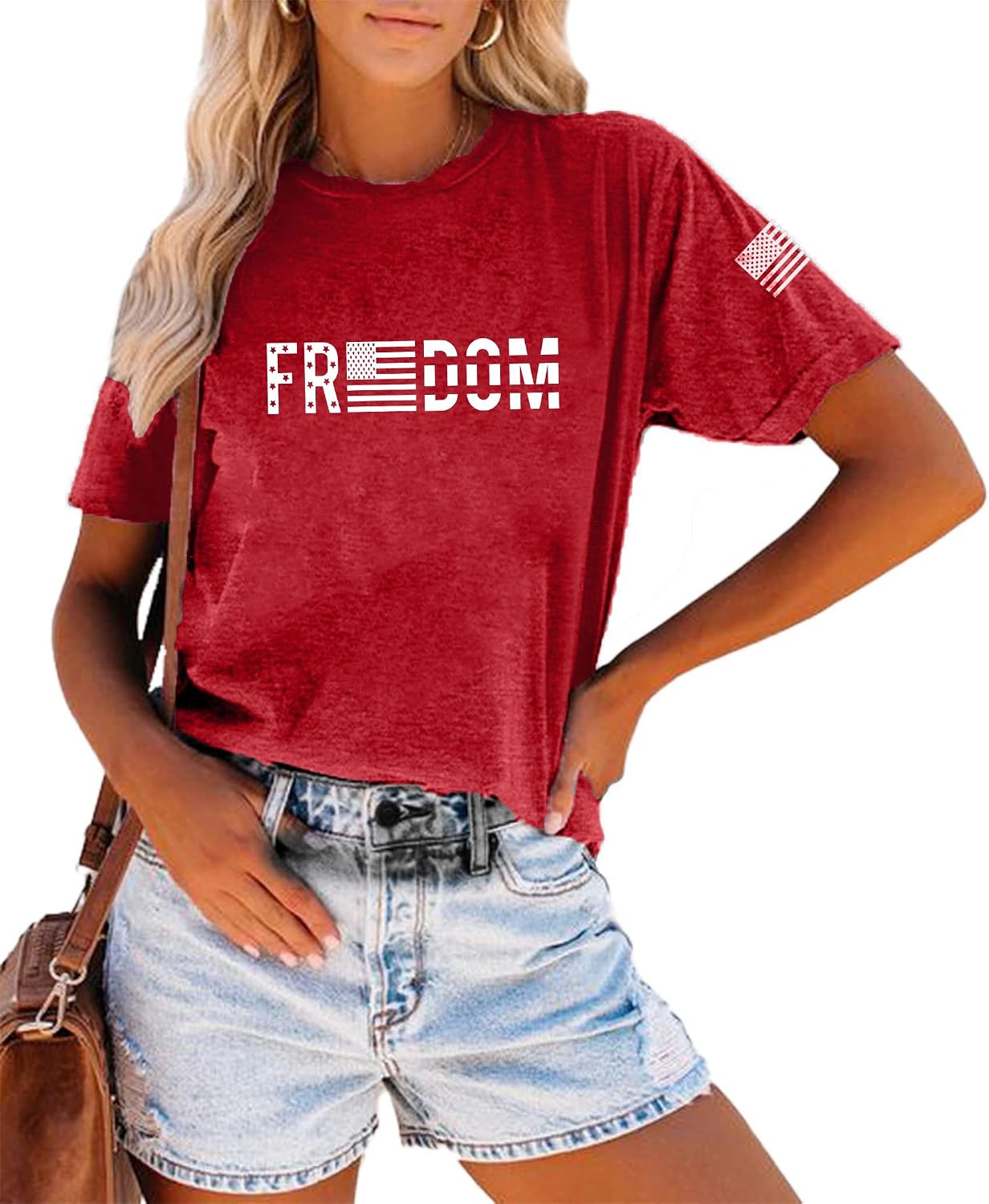 4th of July Shirts for Men USA American Flag T-Shirt Memorial Day Patriotic Casual Crew Neck Short Sleeve Tee Tops