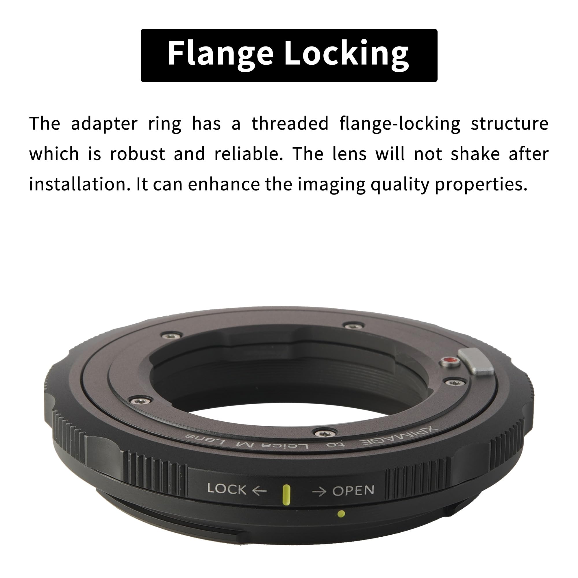 XPIMAGE M to XCD Lens Mount Adapter Ring Compatible with Leica M Lens to Hasselblad X System Mirrorless Digital Cameras X1D X2D
