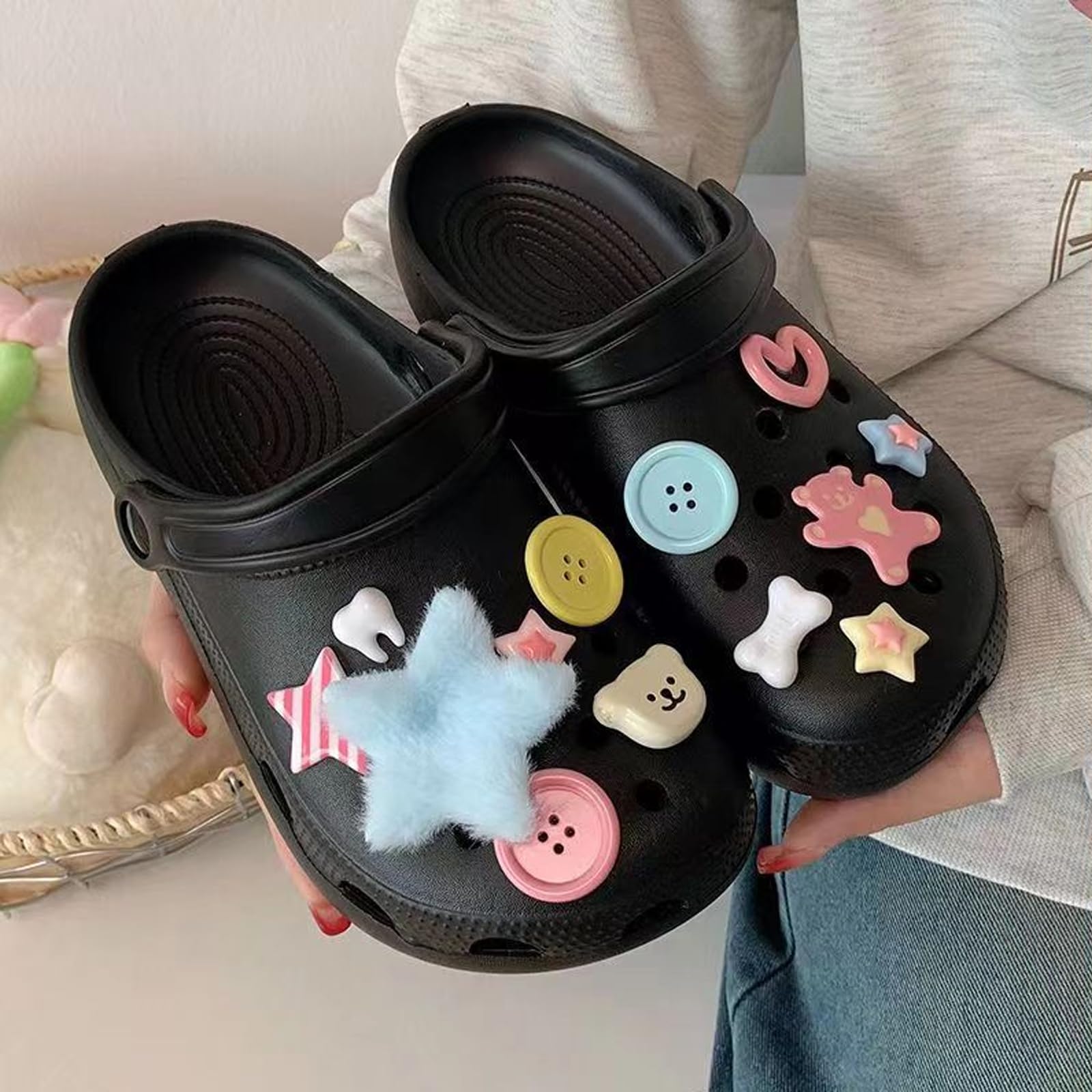 BSITSSS Shoe Decoration Charms, DIY Shoe Accessories PVC Cartoon, Multi, Small - Image 3