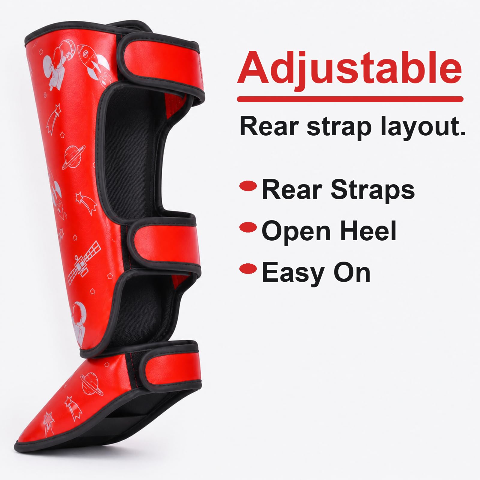 Parastinchi Piedi Protezione Shin Guard,Boxing Parastinchi Uomo e Donna,Paratibia Kick Boxing,Regolabili,vestibilità Sicura,Comodo,per Taekwondo,Muay Thai,Sport da Combattimento
