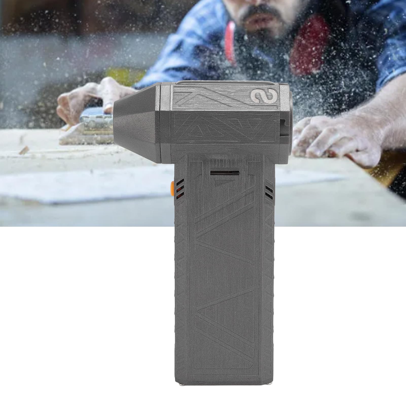 Jiawu Plumeau à Air comprimé, Souffleur d'Air électrique Portable sans Fil 200 000 Tr/min, Mini Souffleur avec Moteur sans Balais Rechargeable 8 000 MAh, Contrôle de Vitesse en Continu et Charge de