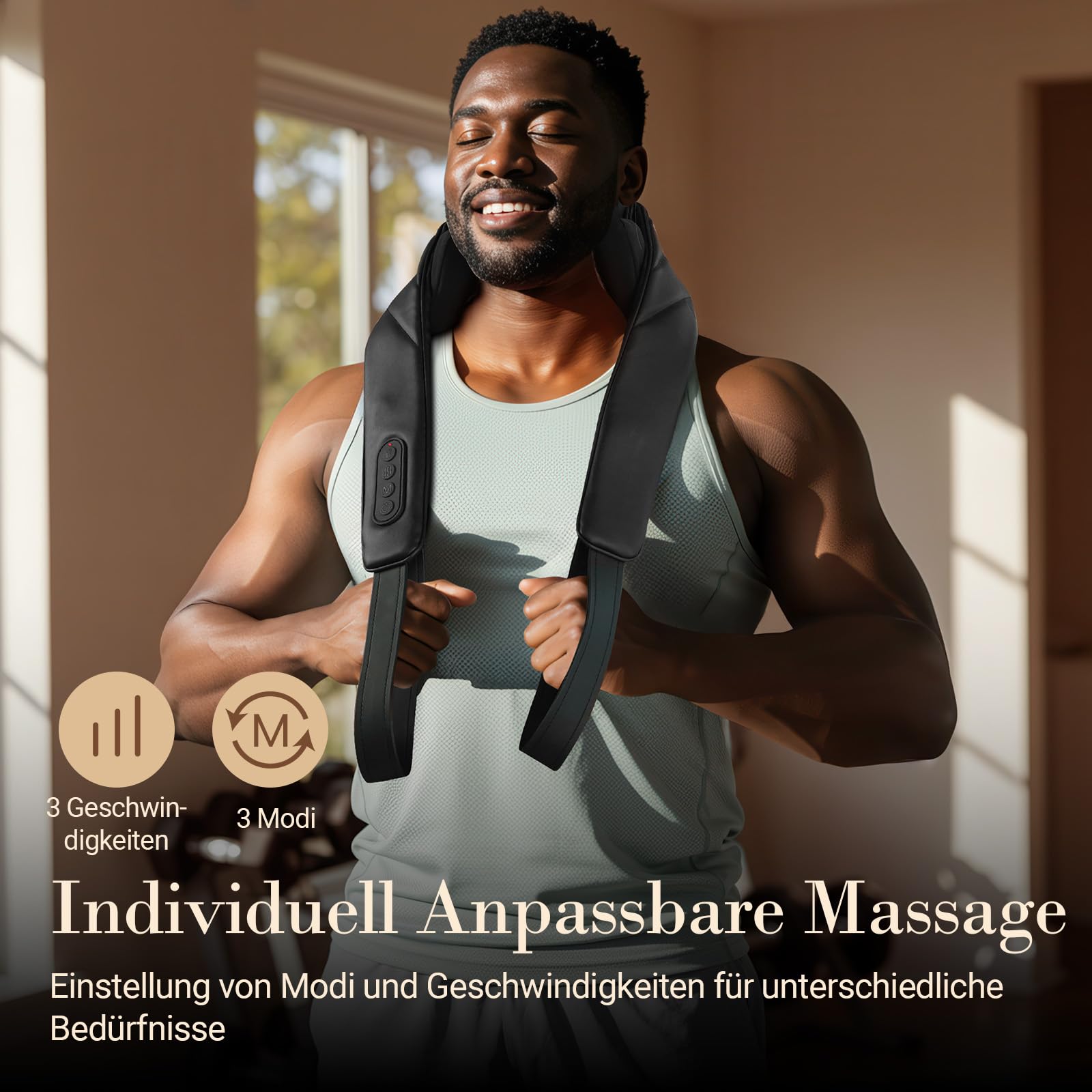 CuPiLo Kabelloses Shiatsu-Nackenmassagegerät mit Wärme, Freihändig Tragbar | 4D Shiatsu-Tiefenmassage wie echte Hände, 5-Zonen-Wärme, 3 Modi, 3 Intensitäten, Auto-Off, Ideal als Geschenk