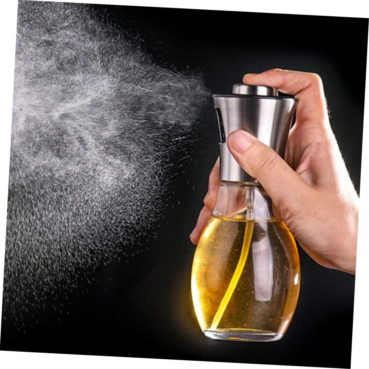 2sets Spray Bottles for Sauce Oil Dispenser Set Mist Oil Bottle Strainer