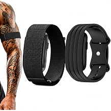 Elastic Nylon Strap Bicep Silicone Band Compatible for Garmin Cirqa