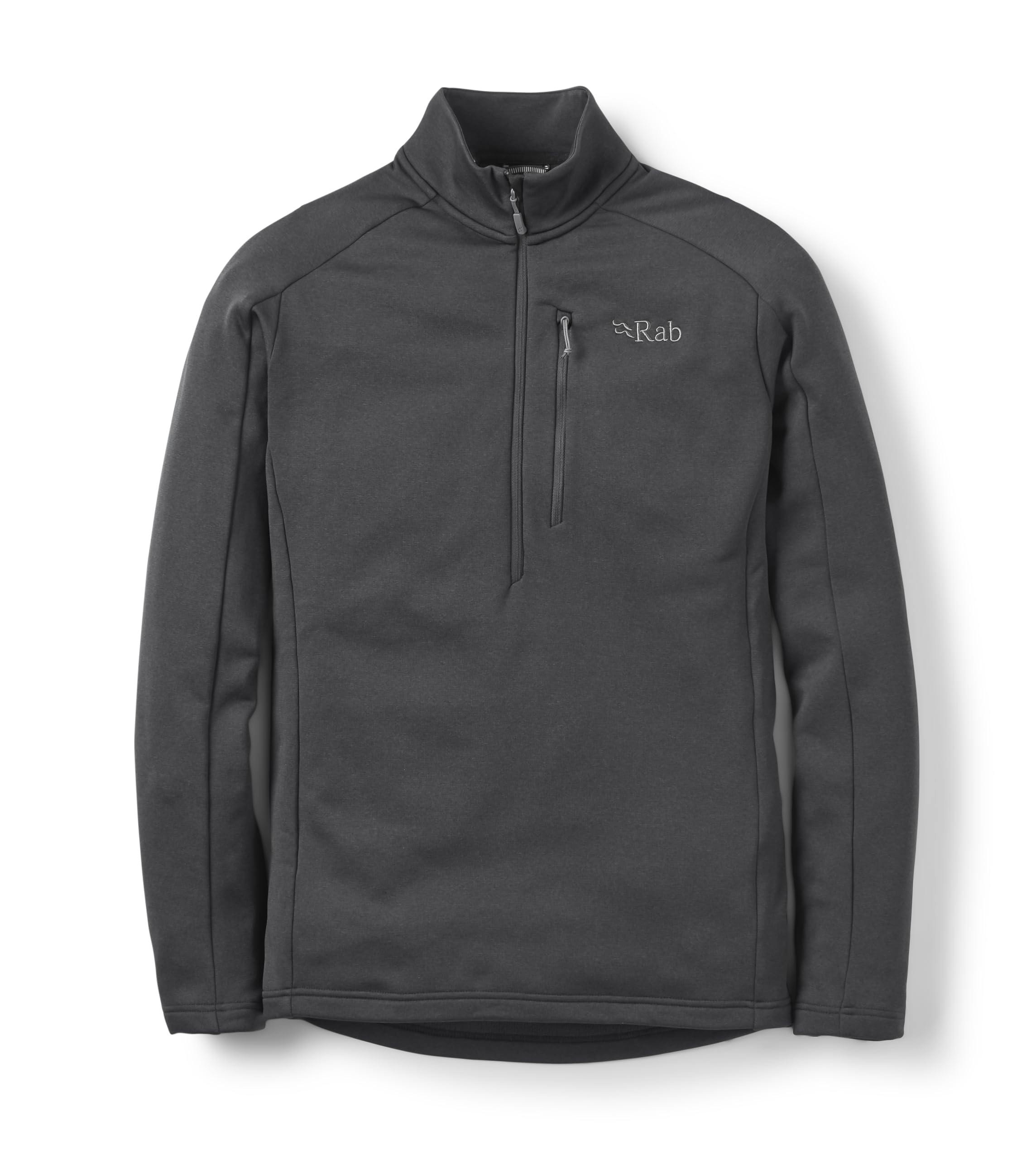 Rab Men's Covex Pull-On - Warm Midweight Fleece Coat for Hiking, Climbing, & Skiing - Black - Small