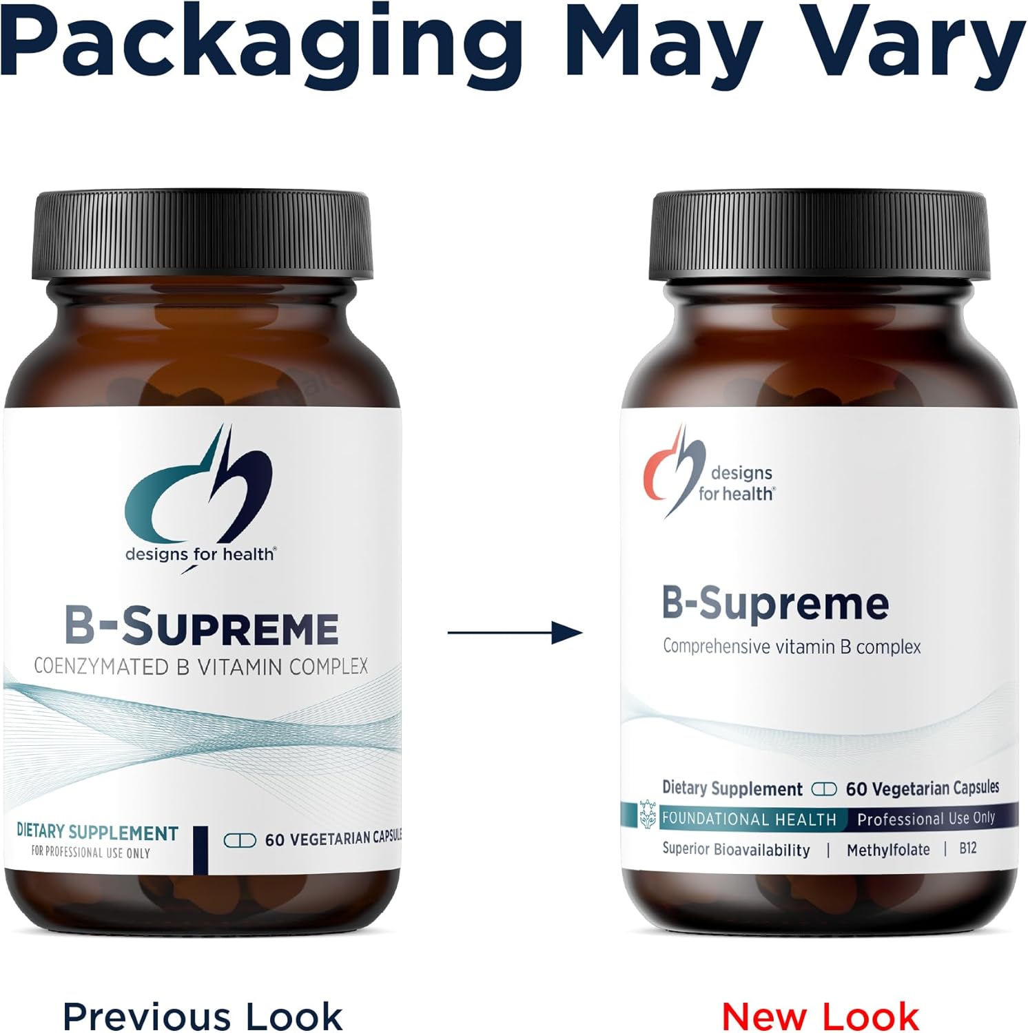 Designs for Health Vitamin B Supreme - B Complex Vitamins for Metabolism, Energy Support + Heart Health - Folate, Vitamin B12, Niacin, Biotin, Vitamin B6 + Thiamine B1 Supplement (60 Vegan Capsules) - Image 5