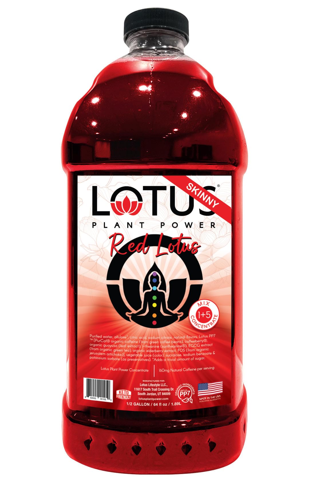 Amazon.com : Skinny Red Lotus Plant Energy Drink Concentrate | 64
