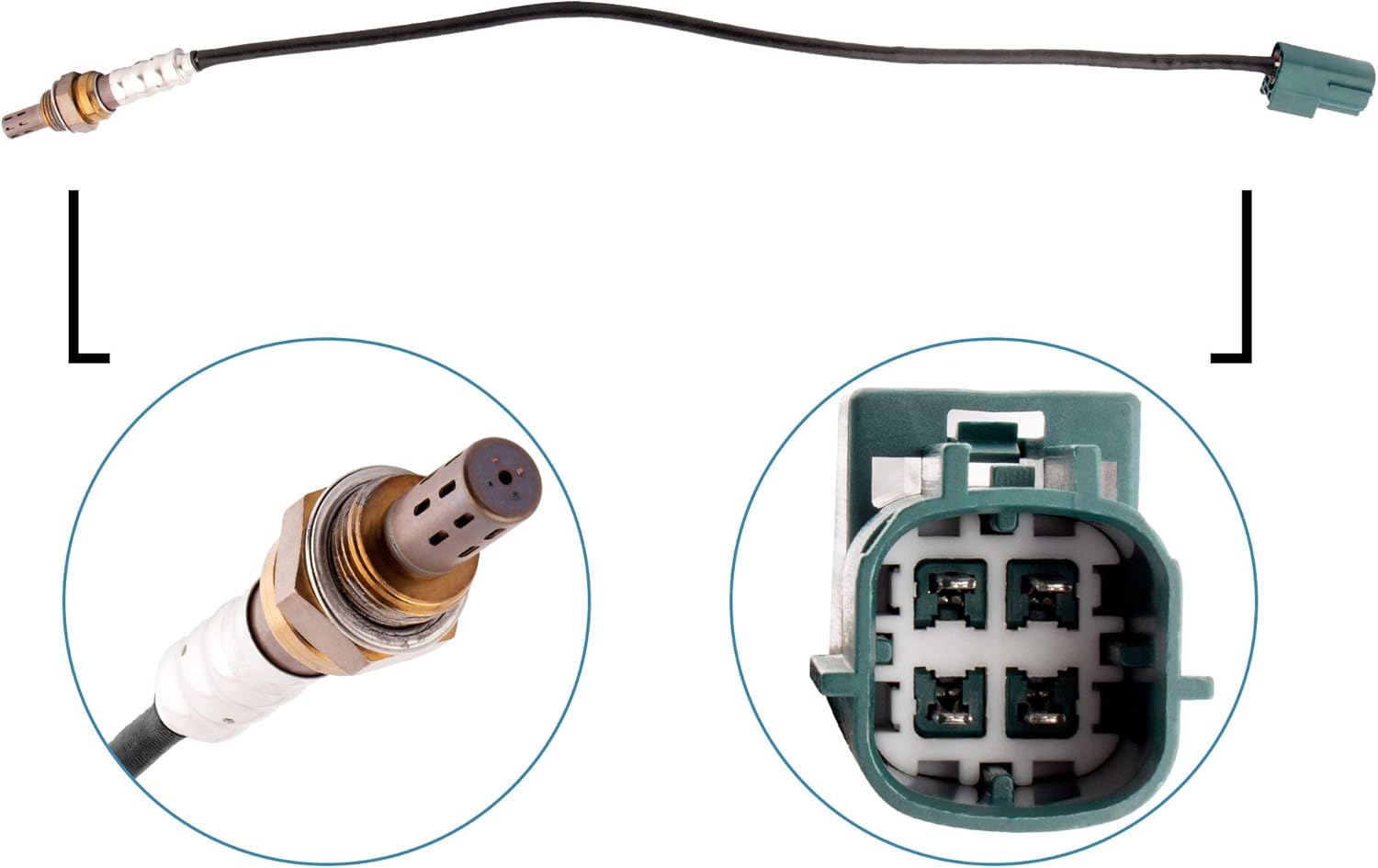 BOXI Oxygen O2 Sensor Downstream Fits for Nissan Altima 2002-2006/Sentra 2002-06/X-Trail 2005-06/Maxima 2004-08/Murano 2003-07/Quest 2004-09 / for Infiniti Q45 2002-06/M45 2003-04/FX45 2003-06 | 13675