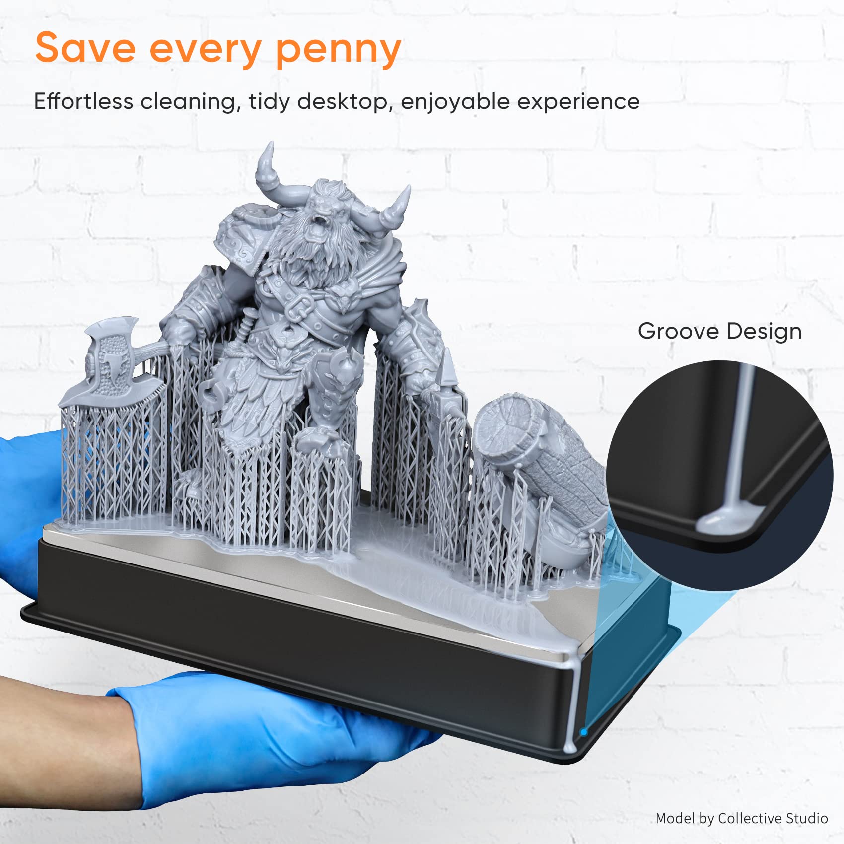 Uniformatin GKtwo Standard-Bauplatte mit 128 x 228 mm und Schnellwechsel-Design für GKtwo 3D-Drucker