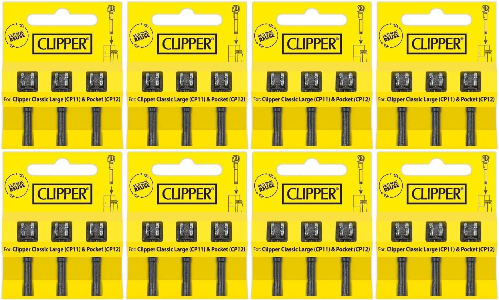 Clipper® Lighter Accessories Flint System (8x Flint System)
