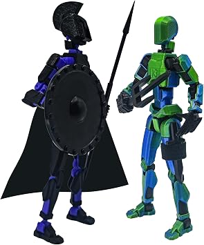 Assemble Completed T13 Action Figure Set, 3D Printed Action Figures, for Collectors Table Decorations