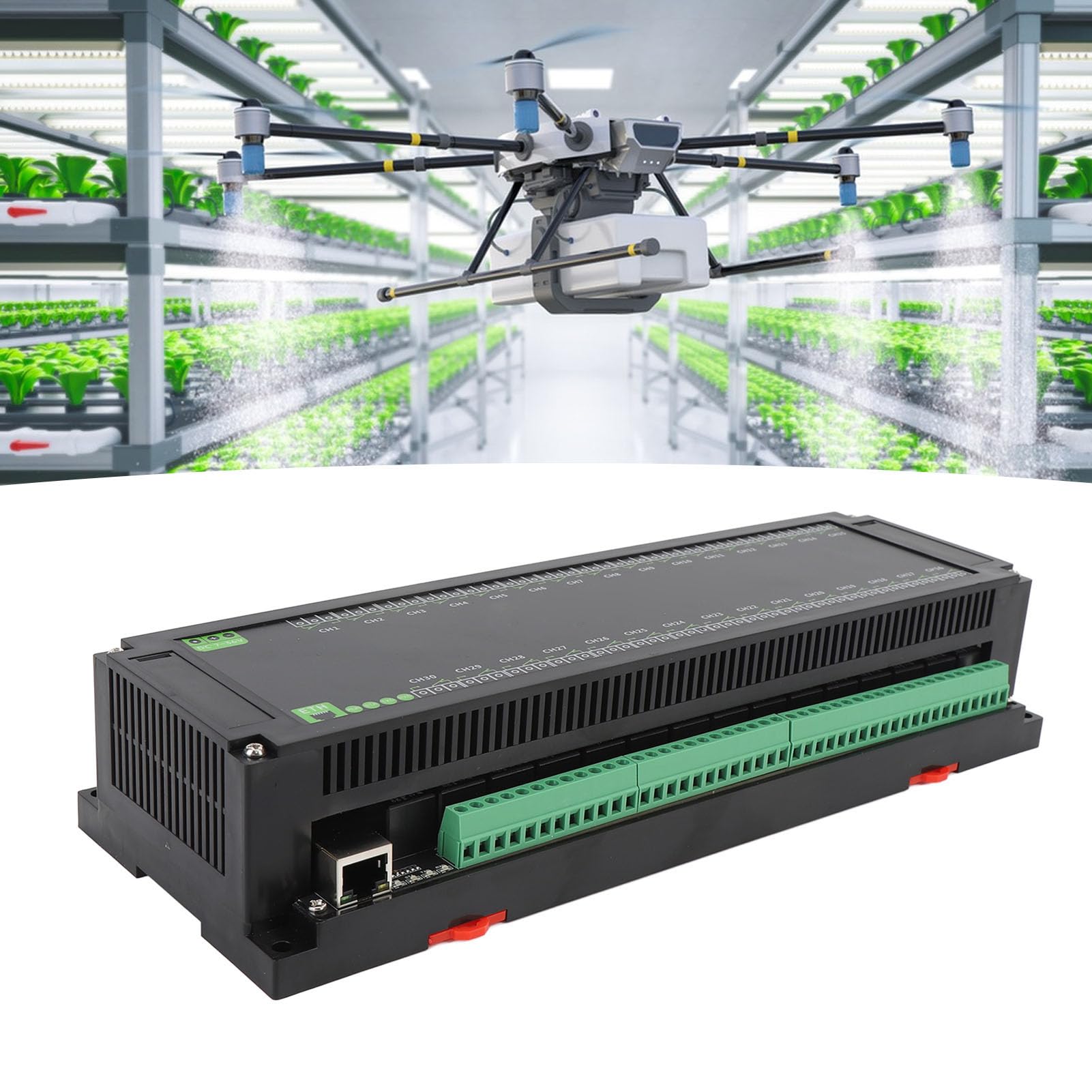 Modulo relè Ethernet PoE, Modulo relè Ethernet per Protocollo Modbus RTU, Scheda Controller relè Porta PoE a 30 con Vari Circuiti di Isolamento e Protezione