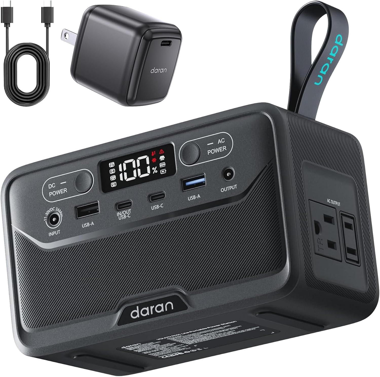 2026 Transportable Energy Station 28000mAh LiFePO4 Battery with 65W Charger, Photo voltaic Energy Financial institution with AC Outlet 100W/110V, USB-C PD Two-Approach Quick Charging Small Generator for Laptop computer, Tenting, Residence, Workplace