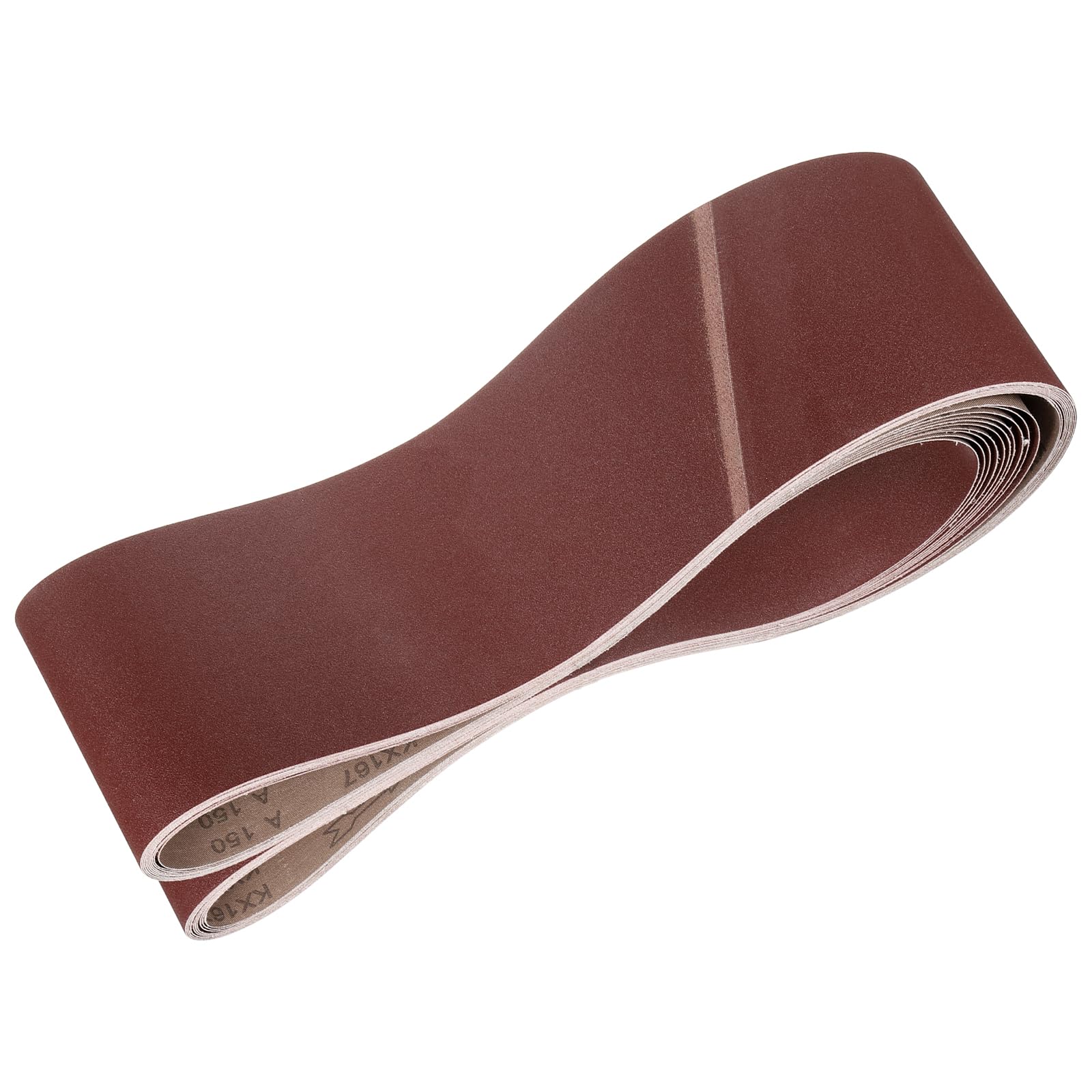 QUARKZMAN 152mm x 2260mm Bandas de Lija Set, 10pcs Cintas Abrasivas 150 Grano Correa para Lijadoras Óxido Aluminio para Carpintería Pulido de Metal Afilador de Cuchillo