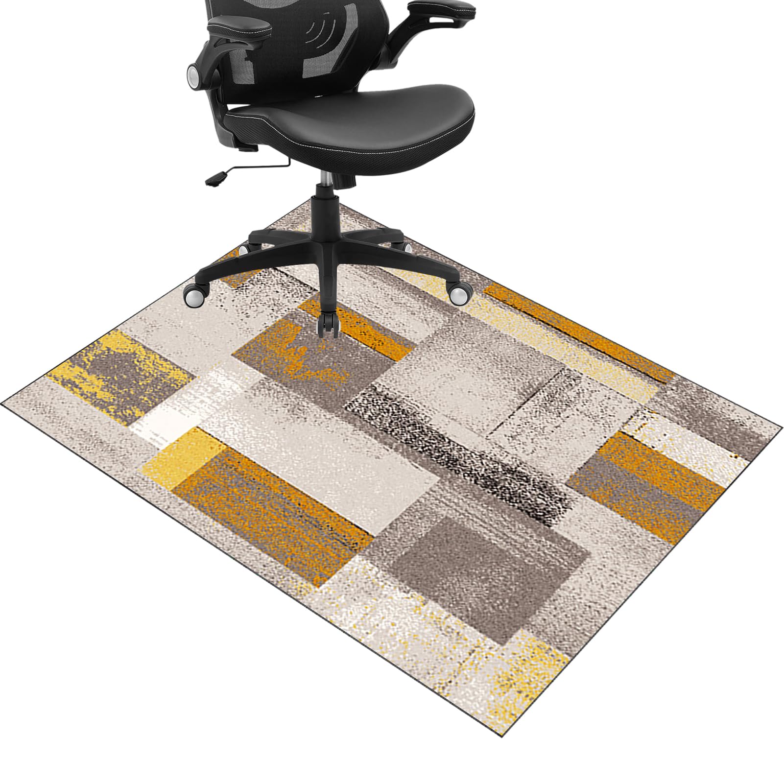 JaevKwzy Chair mat for Hard Floors Heavy Duty Office Chair Mats for Carpeted and Hardwood Floor Carpet Protector Chair Mat Floor Mats Wood/Tile Protection Mat for Office & Home 120 x 150 cm