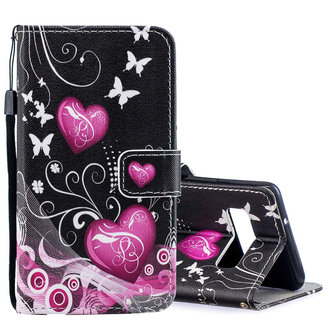 DINGXUEMEI XUEMEI CASE Multifunction Cell Phone Cases & Covers Peach Heart Pattern Horizontal Flip Leather Case for Galaxy S10+, with Holder & Card Slots & Wallet