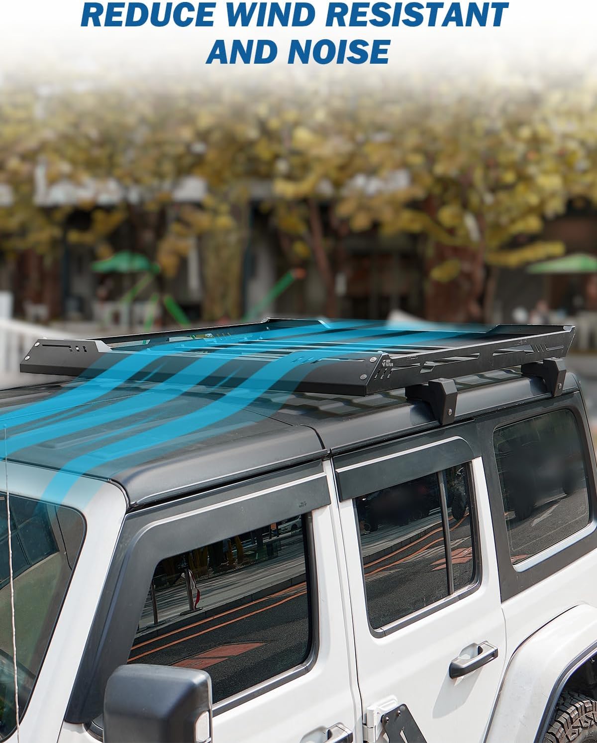JOYTUTUS Roof Rack Cargo Basket Compatible with 2018-2026 Wrangler JL & Gladiator JT (Only for Hard Top), 350 LBS Rooftop Luggage Carrier - Image 4
