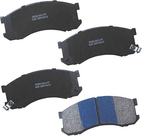 Vista 184 de Bendix Premium SBM8 - Pastillas de freno semimetálicas Premium para modelos seleccionados Buick Special, Camaro, Corvette, Phaeton, Olds F85, Vista