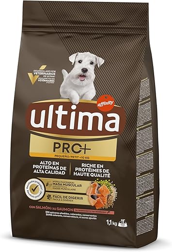 Ultima – Pienso para perros adultos minis Ultima Pro+ salmón 1,1 Kg.