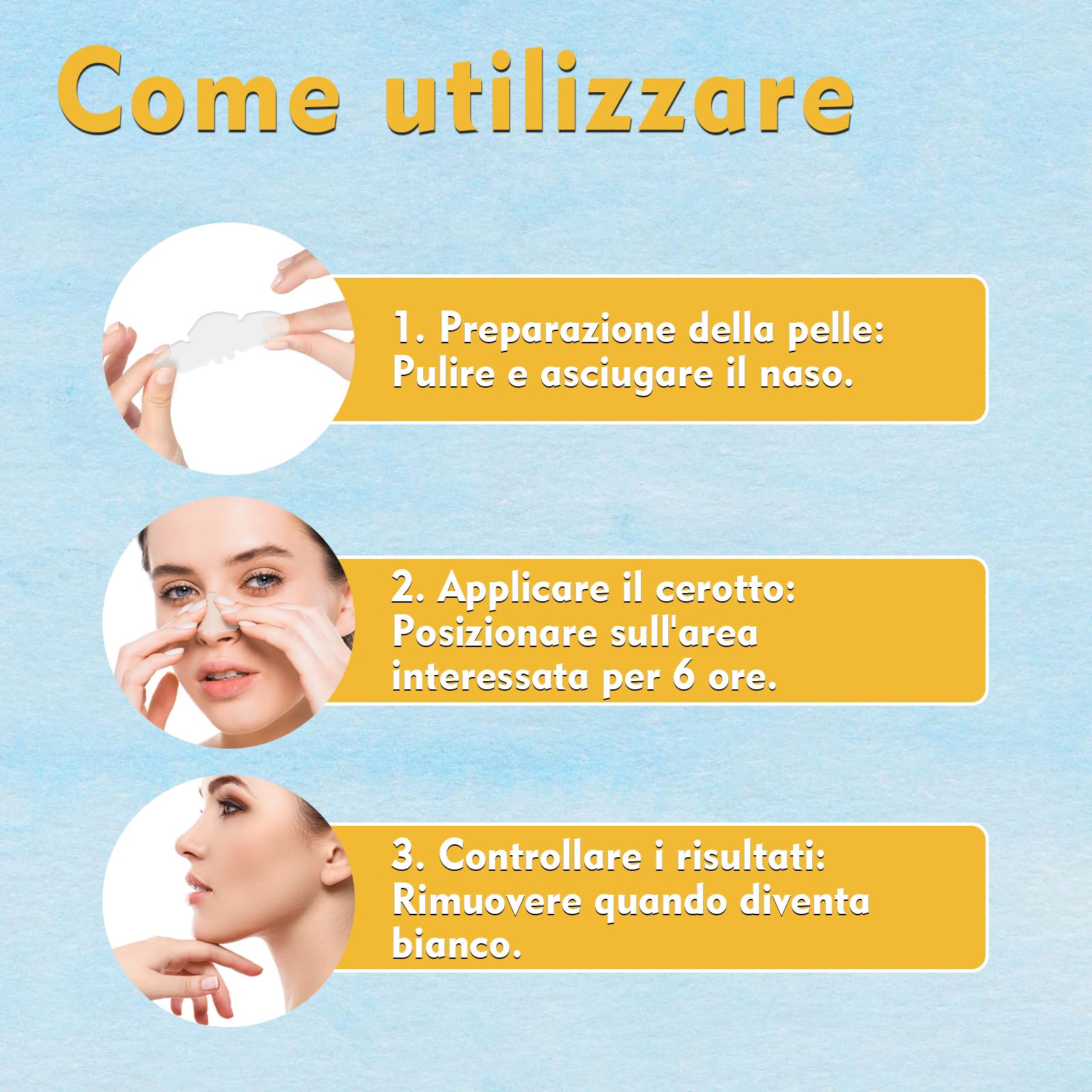 20 Cerotti Punti Neri Naso - Patch con Tecnologia Idrocolloide per la Rimozione di Punti Neri, Pori Puliti e Ridotti, Ideali per Tutti i Tipi di Pelle (20)