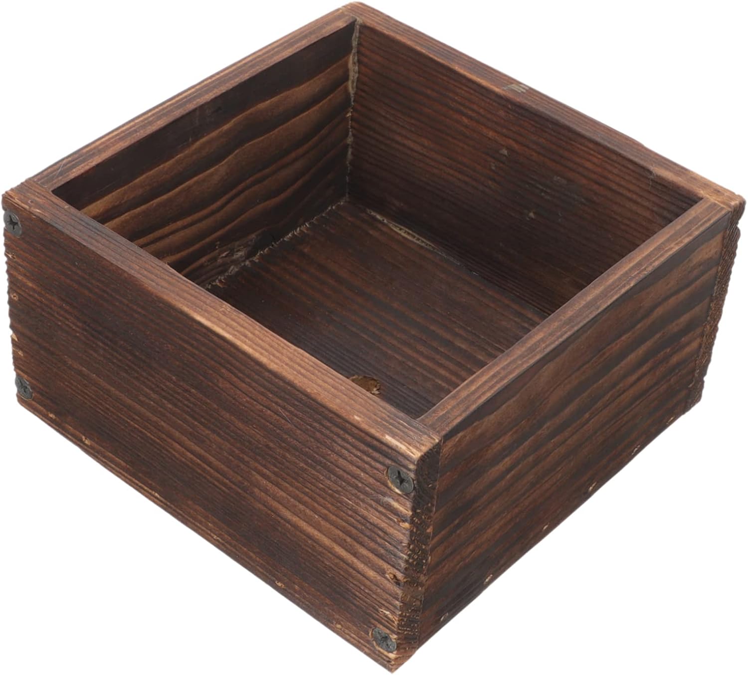 CAXUSD Balcony Planter, Simple Wooden Flower Pot, Outdoor Planter
