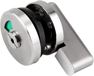 Toilet Door Lock, Toilet Wc Indicator Privacy Dead Bolt Door Lock Zinc Alloy Door Lock Bolt Vacant Engaged Door Lock Toilet Restroom Bathroom Hardware Parts