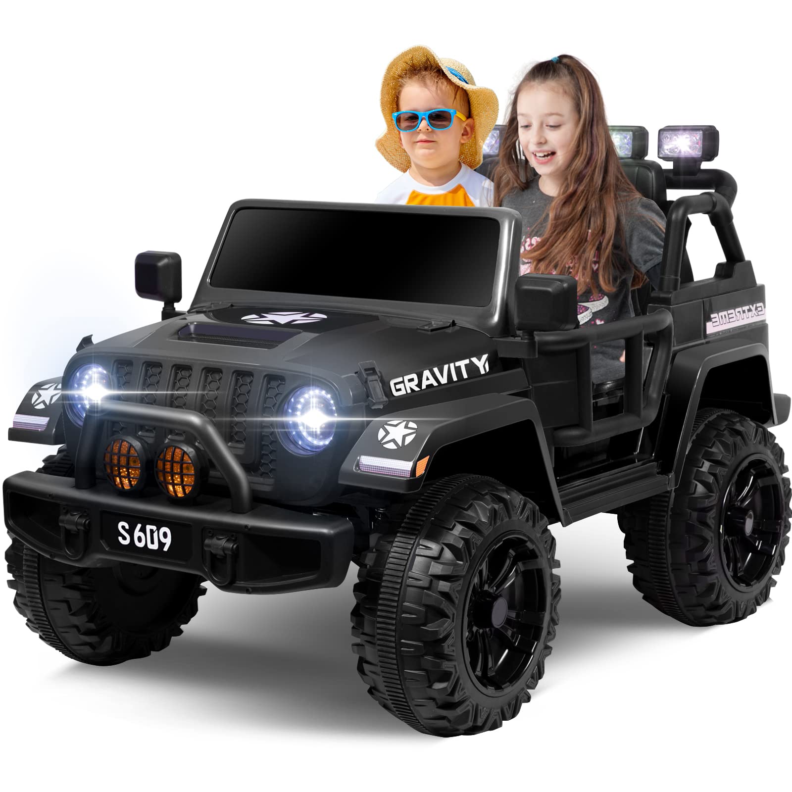 Buy MOLACHI Kids Ride on 2 Seater Truck, 12v Battery Powered Ride on