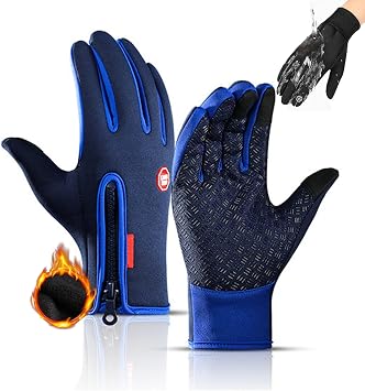 Brandone Ultimate Waterproof & Windproof Thermal Non-Slip Gloves, Winter Water Resistant Bike Cycling Thermal Glove with Touch Screen