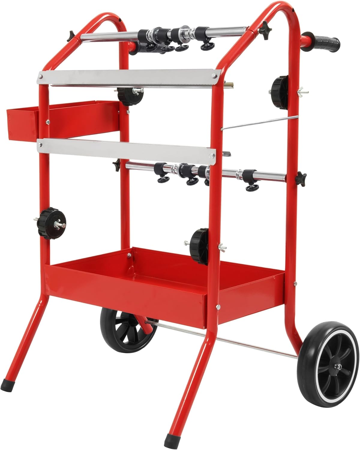 KUAFU 18" Multi-Roll Masking Paper Machine with Storage Trays Mobile Automotive Masking Machine for Indoor & Outdoor Decoration Spray Paint