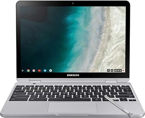 Samsung Chromebook con pantalla táctil Full HD de 12.2 pulgadas, Intel 3965Y de doble núcleo, memoria de 4 GB, almacenamiento eMMC de 32 GB,