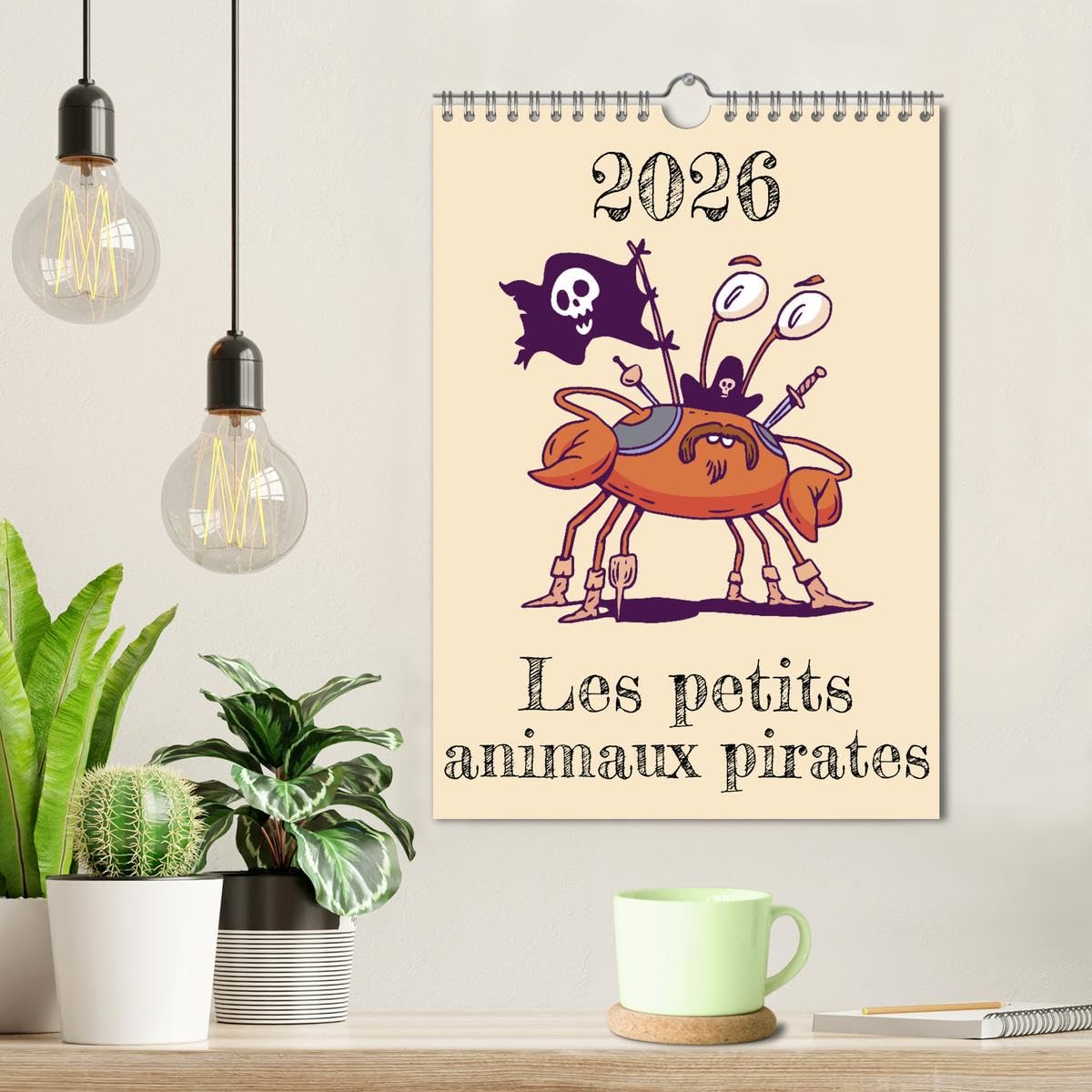 Les petits animaux pirates (Calendrier mural 2026 DIN A4 horizontal), CALVENDO calendrier mensuel: Un équipage composé de drôles de petits pirates animaux