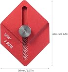 Woodworking Measuring Ruler Trim Carpentry Tools Finishing Work Multi-Tool for Measuring and Marking Short Offsets,CNC-Machined Marking Ruler