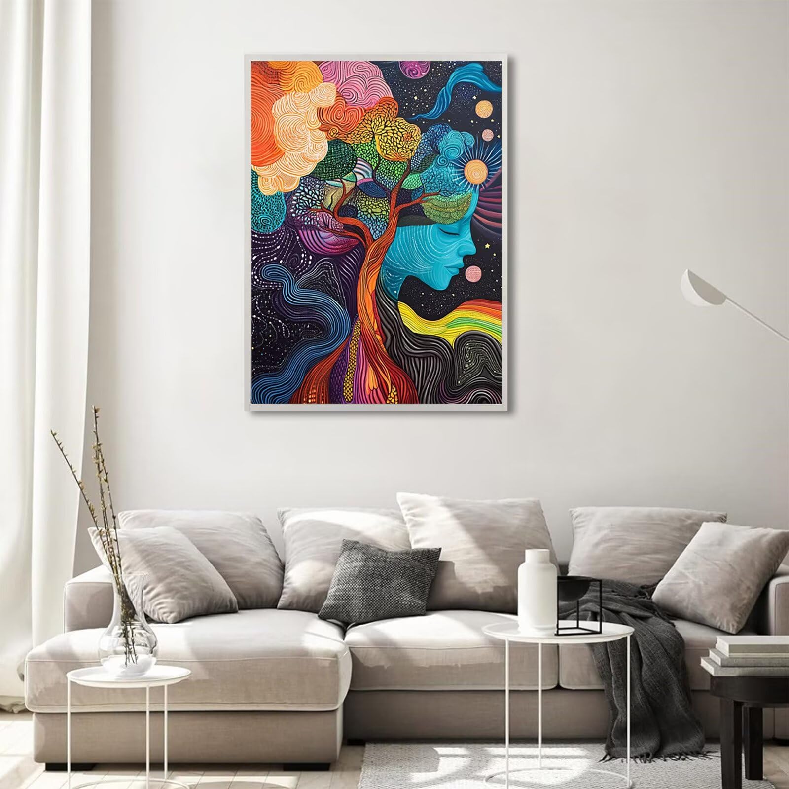 Malarstwo diamentowe, abstrakcyjny, obraz diamentowy, 90 x 120 cm, pełne wiertło 5D, zestaw do majsterkowania, zestaw do majsterkowania, dla dorosłych, kreatywny zestaw do dekoracji pokoju, na ścianę