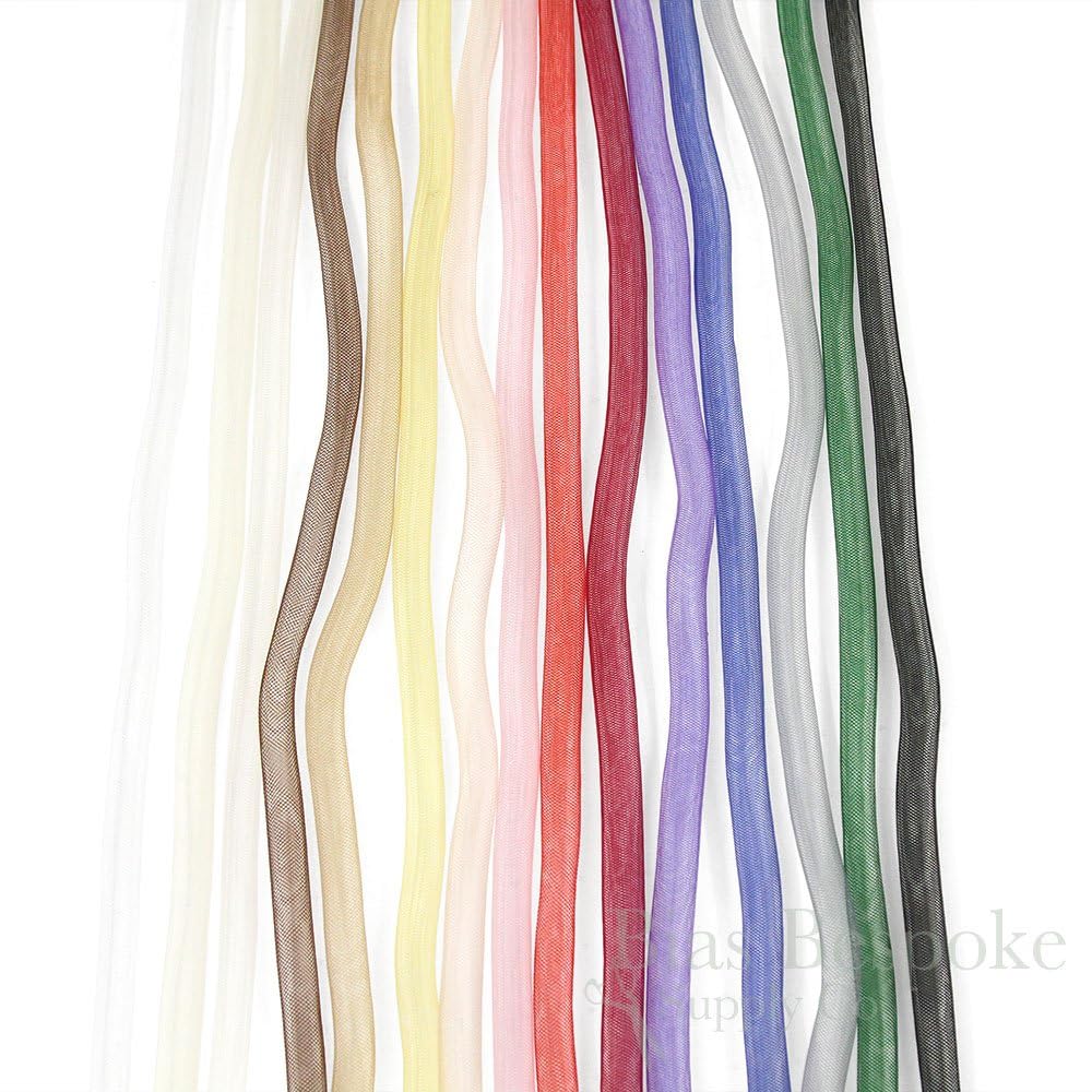 25 Yards of 15mm Tubular Horsehair Trim, Black