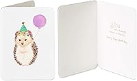 Vista 2 de Papyrus Tarjetas de cumpleaños para niños, erizo y elefante (2 unidades)