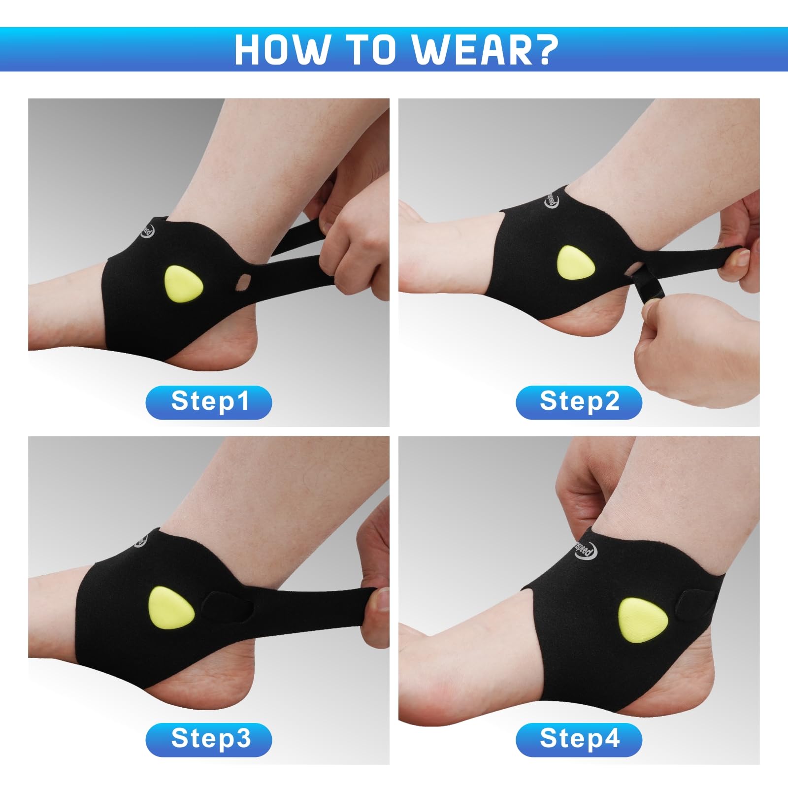 Kenspeed 2 PACK Ankle Brace for Women & men with Dual-Density Foam Pads & Adjustable Arch Support – ankle compression sleeve Targeted Relief for Fatigue, Ankle Pain (Large/X-Large) — view 6
