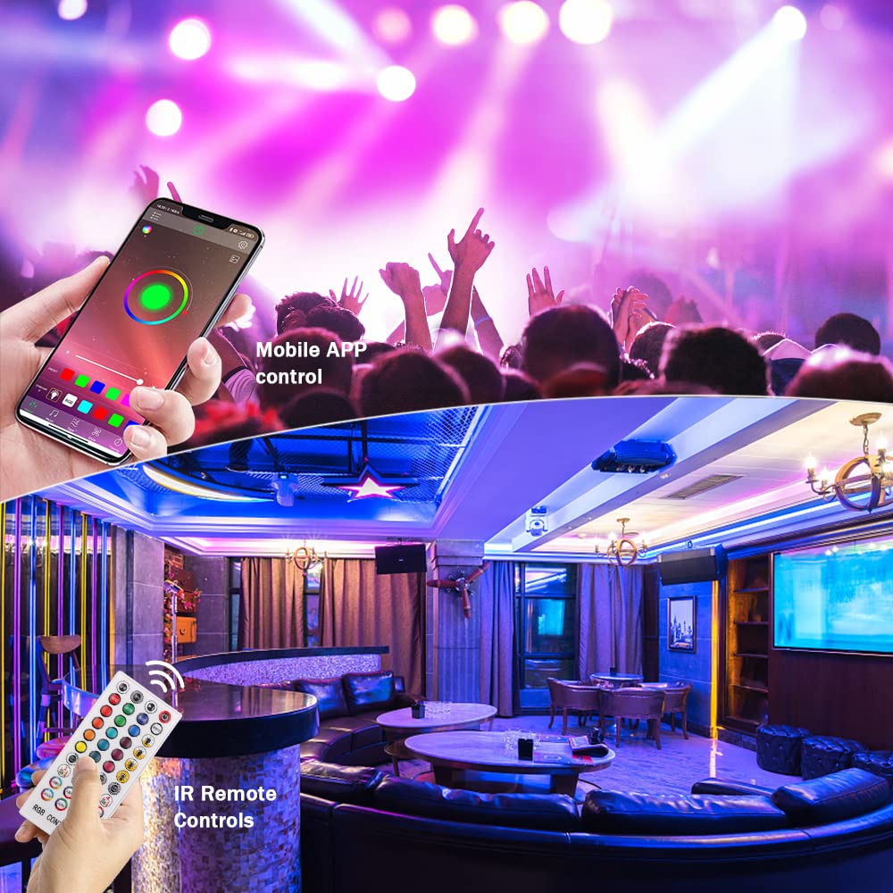 KISUFU 220V LED Strip RGB mit IC Neon, 10m LED Streifen mit App-Steuerung, DIY-Farbwechsel Lichtband, Musik Sync,Neon Lichtband für Wohnzimmer, Schlafzimmer, Christmas Wand Deko