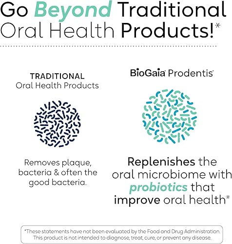 Miniatura 5 de BioGaia Prodentis | Gotas probióticas dentales | Promueve encías y dientes saludables | Defiende contra problemas dentales | Repone el microbioma
