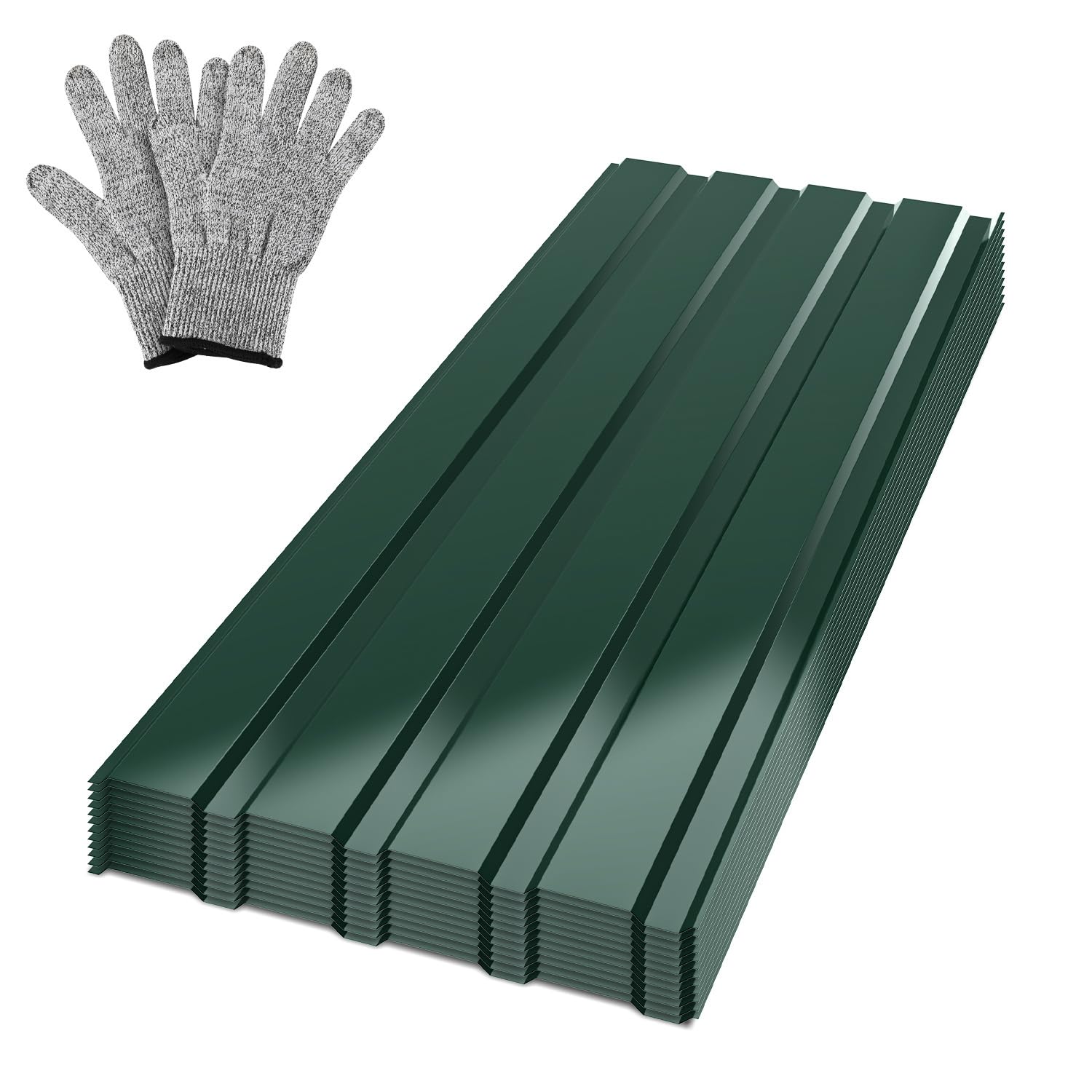 36 x blacha trapezowa, profilowana blacha 115 x 45 cm – zestaw blach dachowych ok. 18 m², płyty dachowe ze stali 0,25 mm, do domku ogrodowego, wiaty, szopy, okładziny dachowej, w zestawie