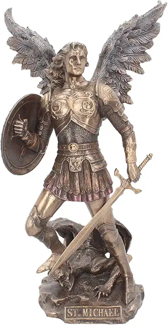 Archangel Michael Bronze Figurine 38.5cm - St Nicholas Figurines