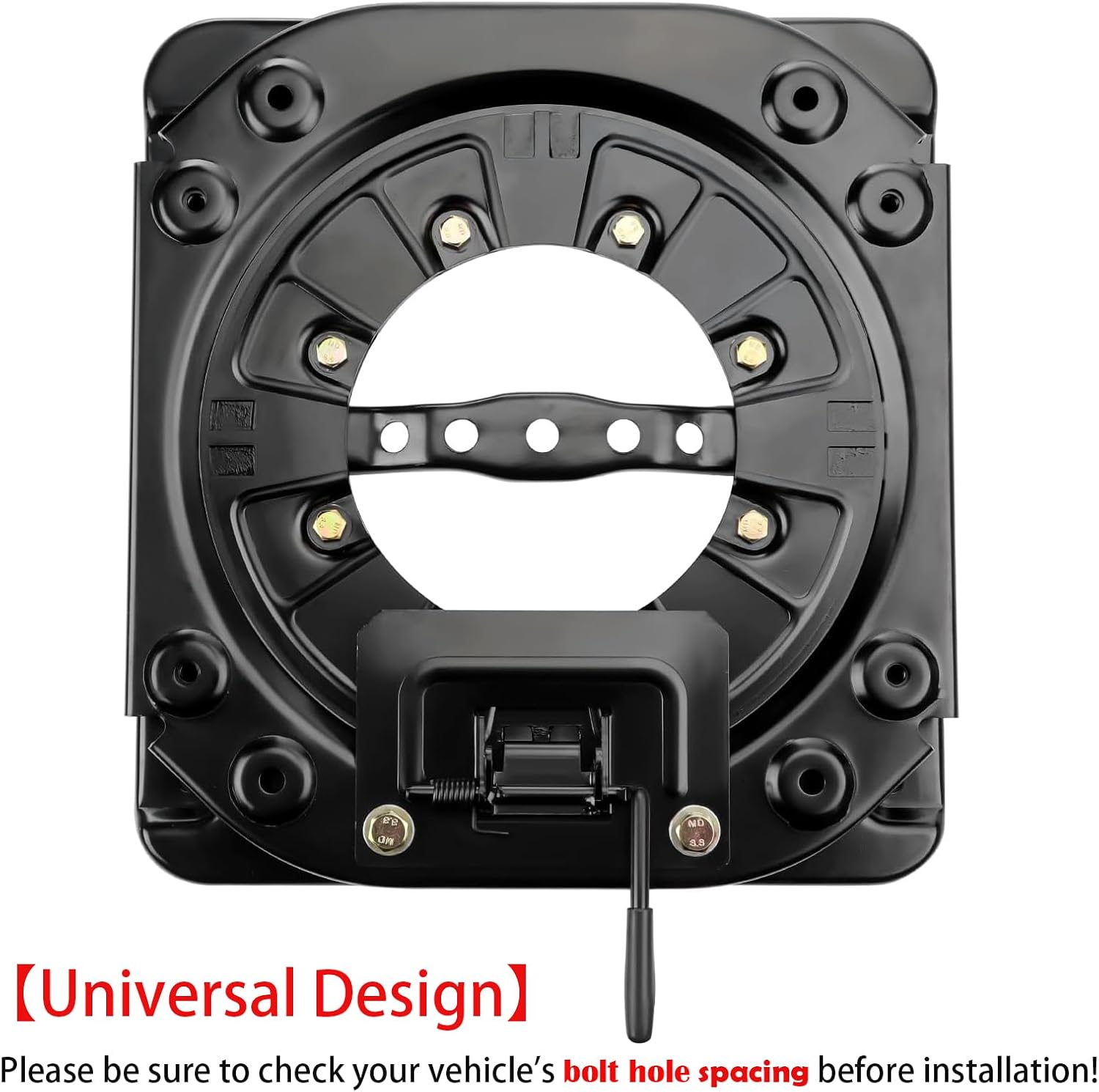 Swivel Car Seat Van Base Rotating Car Seat 360 Heavy Duty Seat Swivel Base Steel Plate Fit For Most RV Commercial Vehicle, Engineering Vehicles