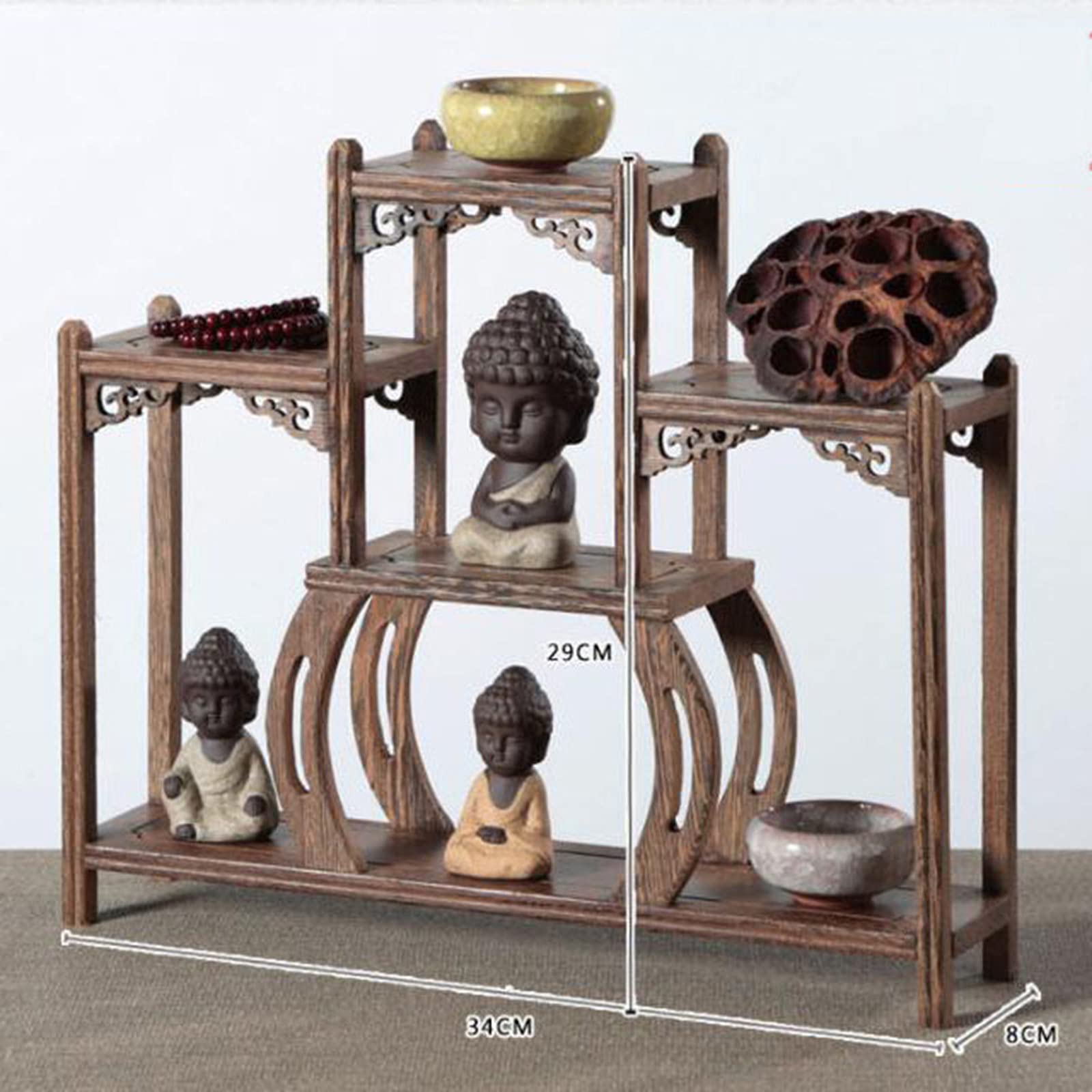 Amazon.co.jp: アンティーク中国のディスプレイラック、アンティークの