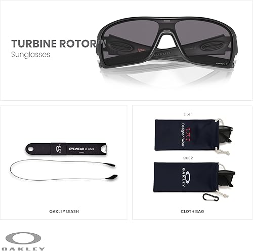 Miniatura 2 de Oakley Turbine Rotor OO9307 - Gafas de sol rectangulares para hombres+correa de paquete+kit de cuidado iWear de diseñador